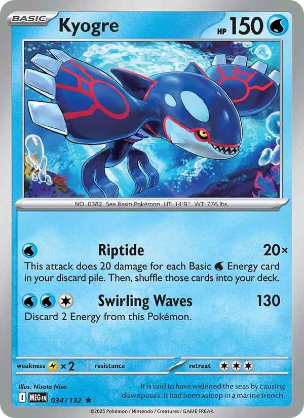 Kyogre Mega Evolution 034/132
