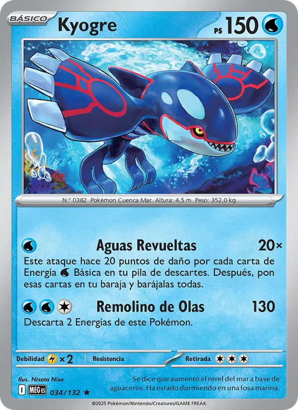 Kyogre Megaevolución 034/132