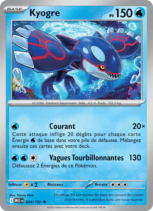 Kyogre Méga-Évolution 034/132