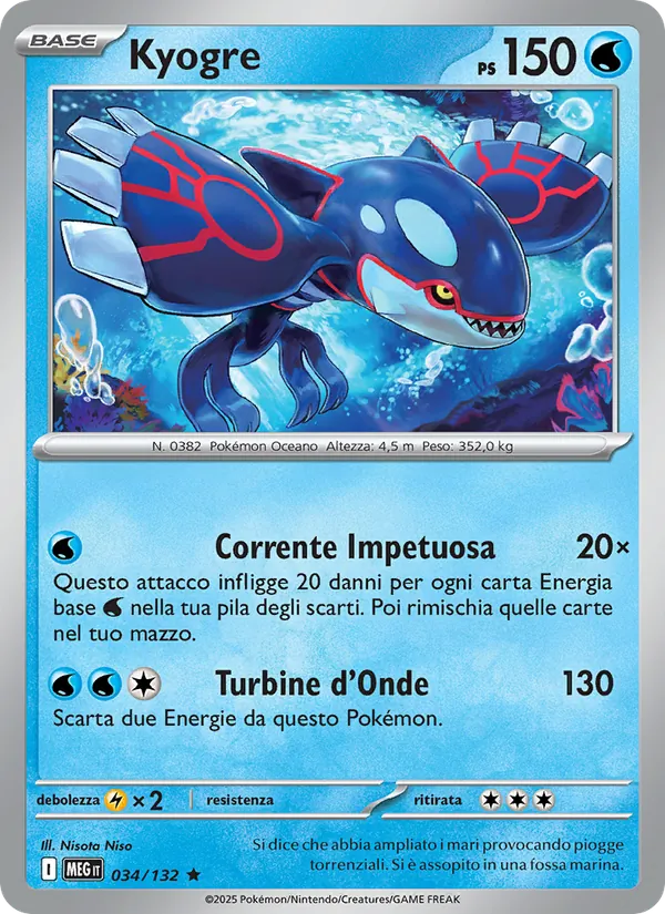 Kyogre Megaevoluzione 034/132