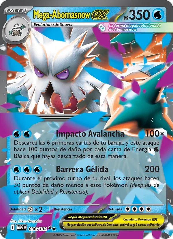 Mega-Abomasnow ex Megaevolución 036/132