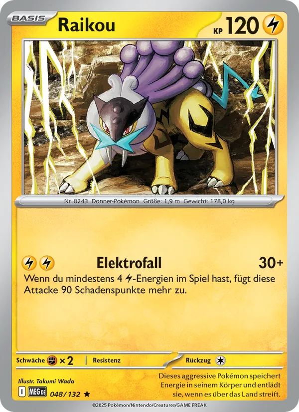 Raikou Mega-Entwicklung 048/132