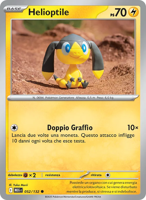 Helioptile Megaevoluzione 052/132