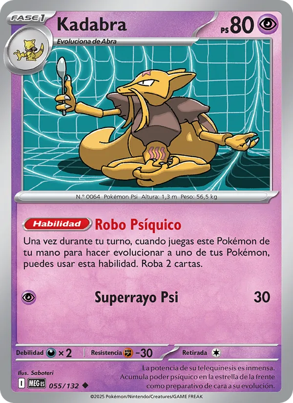 Kadabra Megaevolución 055/132