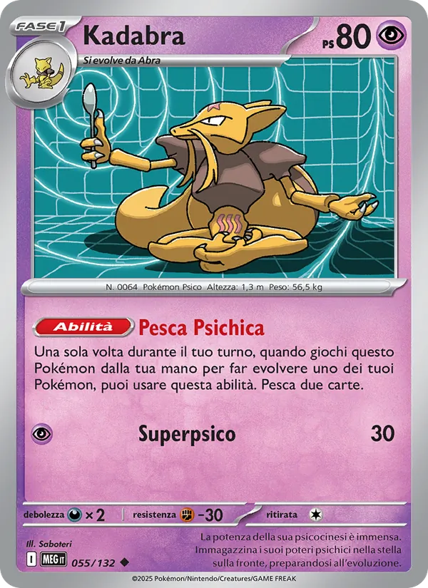 Kadabra Megaevoluzione 055/132