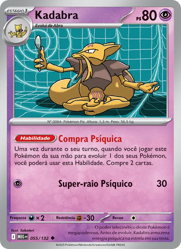 Kadabra Megaevolução 055/132