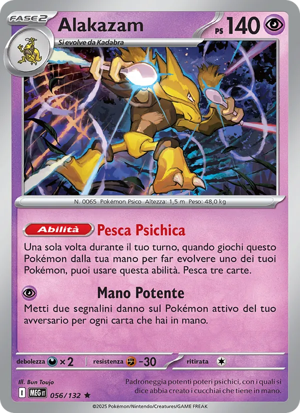 Alakazam Megaevoluzione 056/132