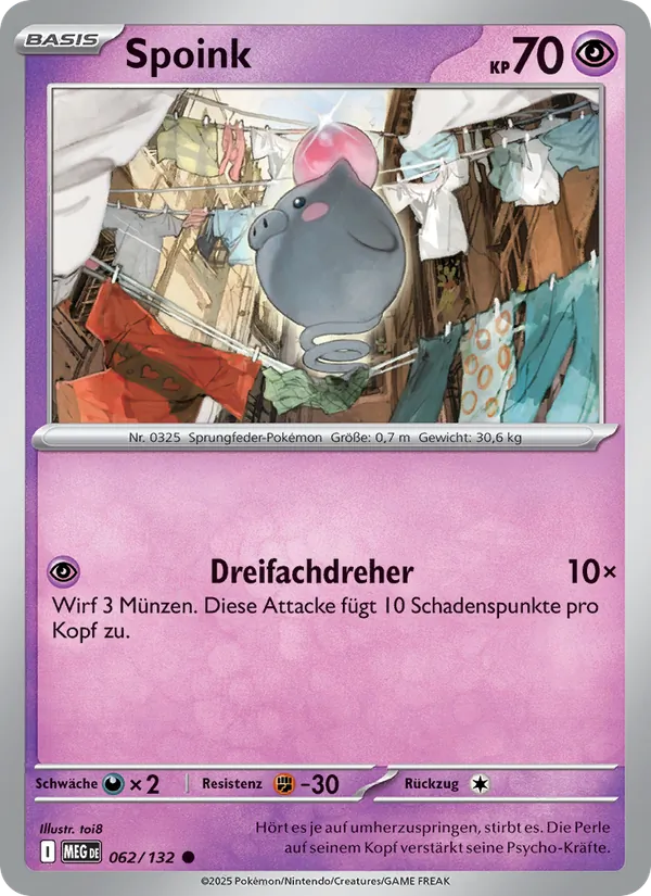 Spoink Mega-Entwicklung 062/132