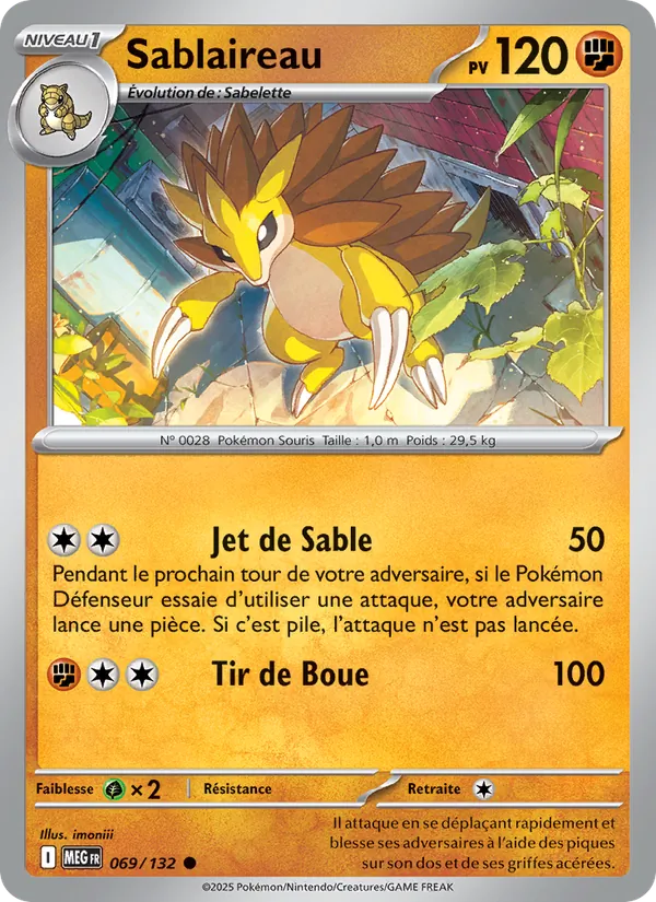 Sablaireau Méga-Évolution 069/132