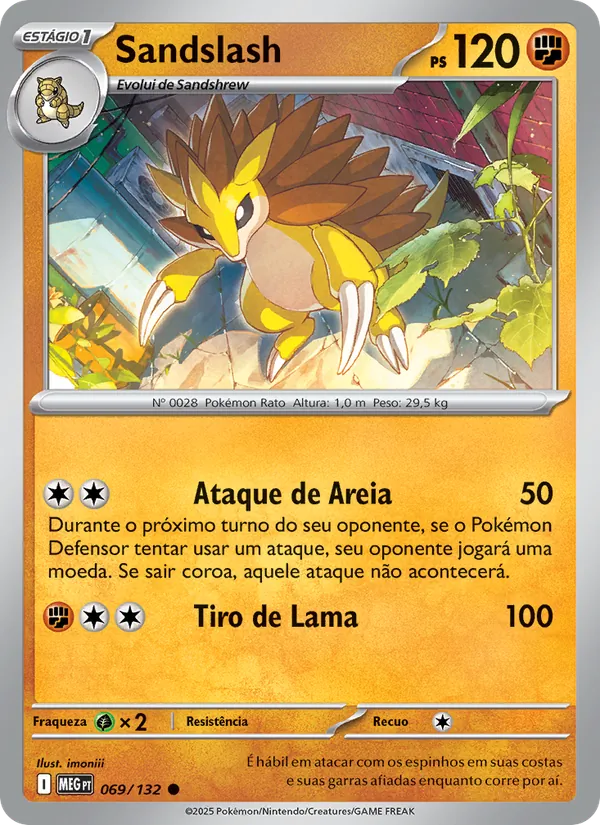 Sandslash Megaevolução 069/132