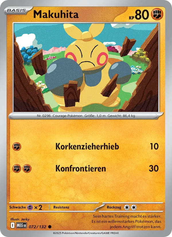 Makuhita Mega-Entwicklung 072/132