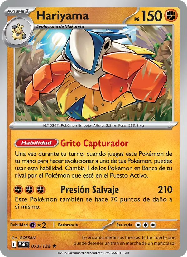 Hariyama Megaevolución 073/132