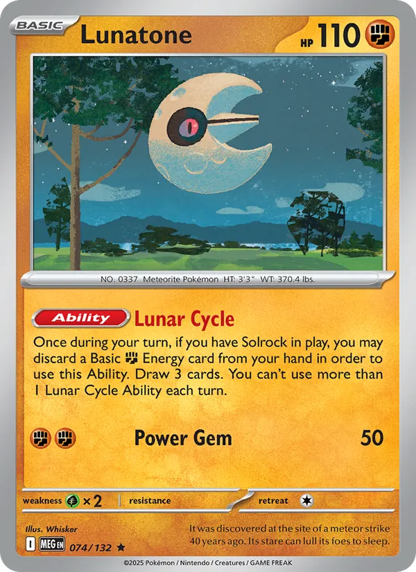 Lunatone Mega Evolution 074/132