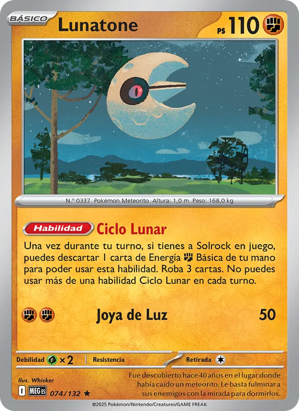 Lunatone Megaevolución 074/132