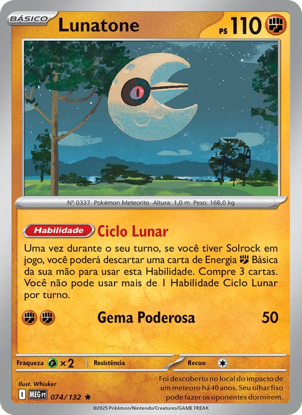 Lunatone Megaevolução 074/132