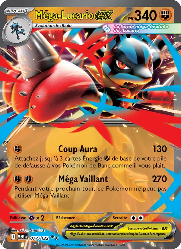 Méga-Lucario-ex Méga-Évolution 077/132