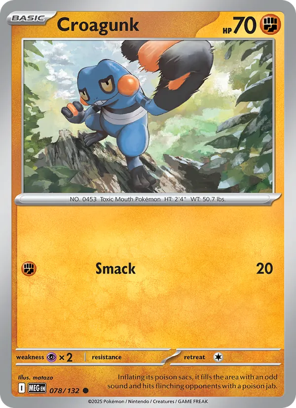 Croagunk Mega Evolution 078/132