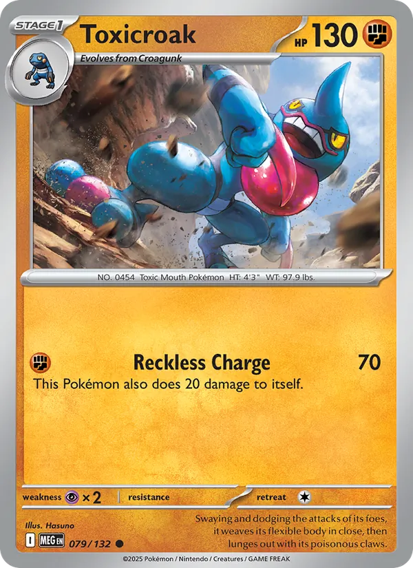 Toxicroak Mega Evolution 079/132