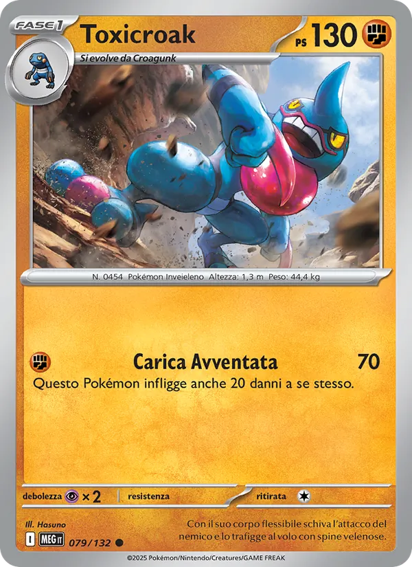 Toxicroak Megaevoluzione 079/132