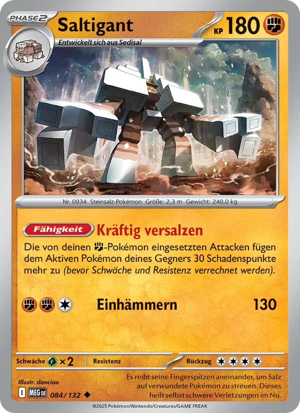 Saltigant Mega-Entwicklung 084/132
