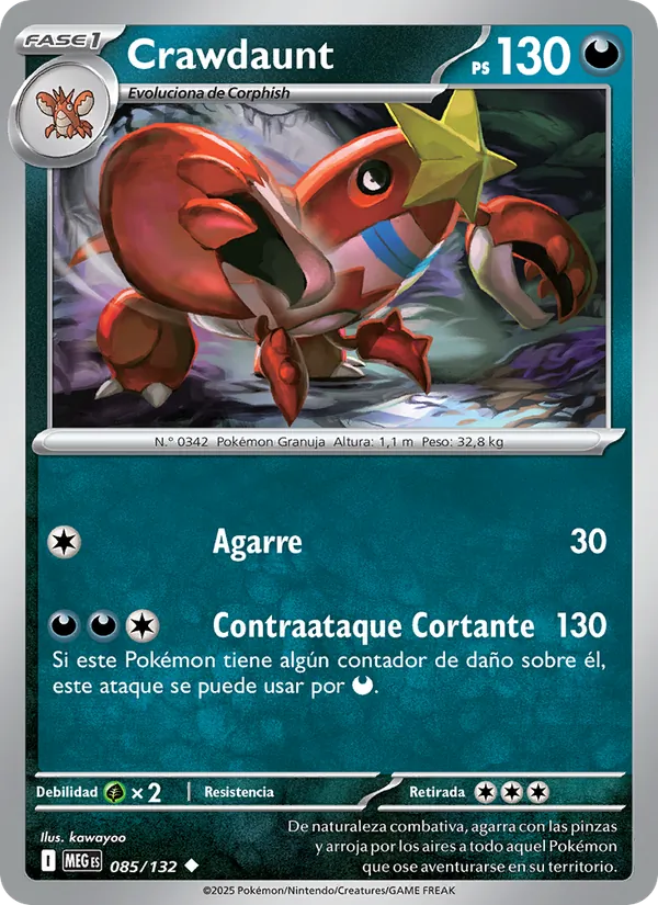 Crawdaunt Megaevolución 085/132