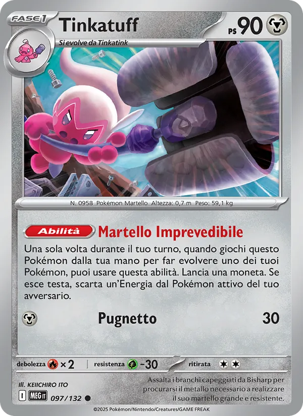 Tinkatuff Megaevoluzione 097/132