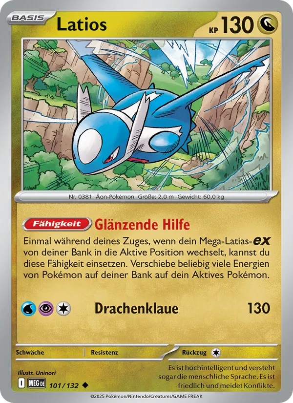 Latios Mega-Entwicklung 101/132