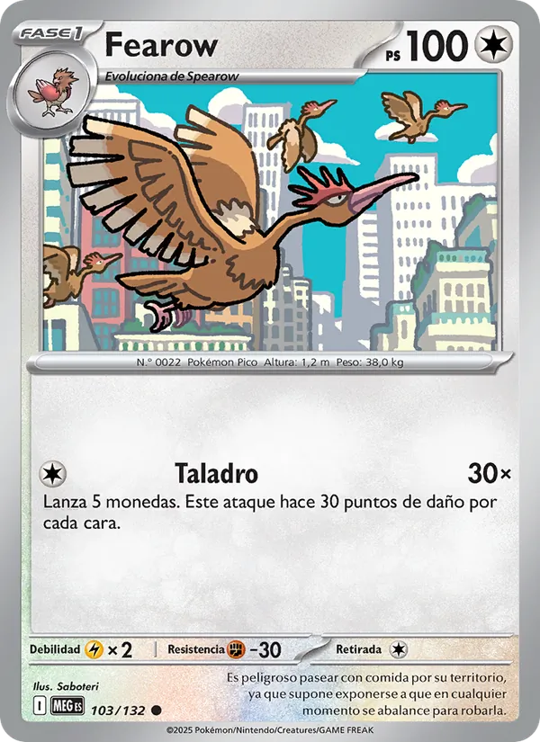 Fearow Megaevolución 103/132