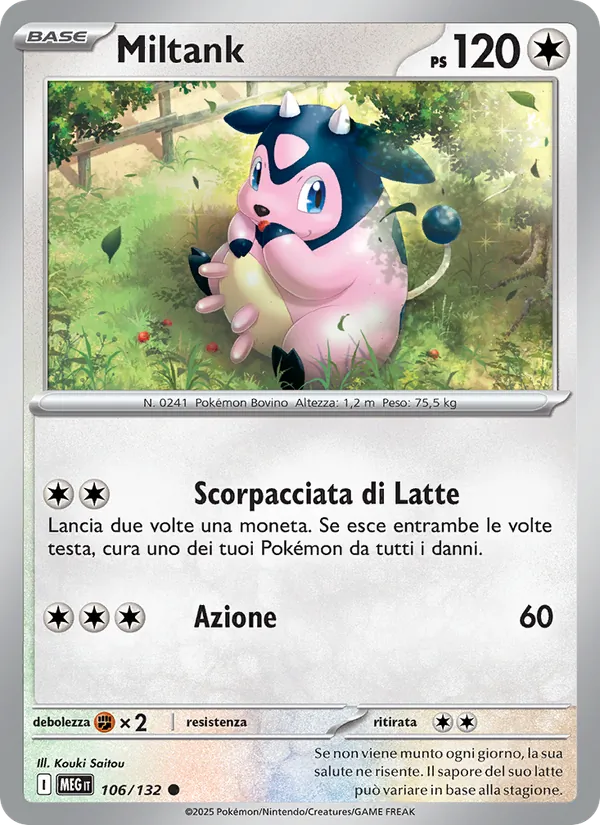Miltank Megaevoluzione 106/132