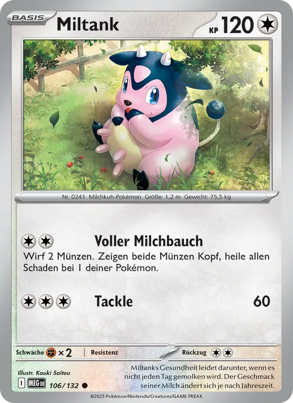Miltank Mega-Entwicklung 106/132