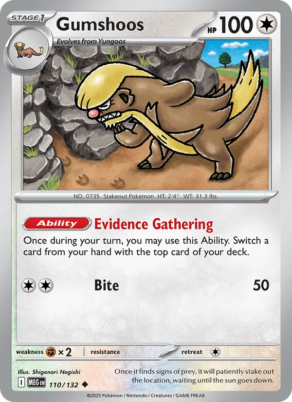 Gumshoos Mega Evolution 110/132
