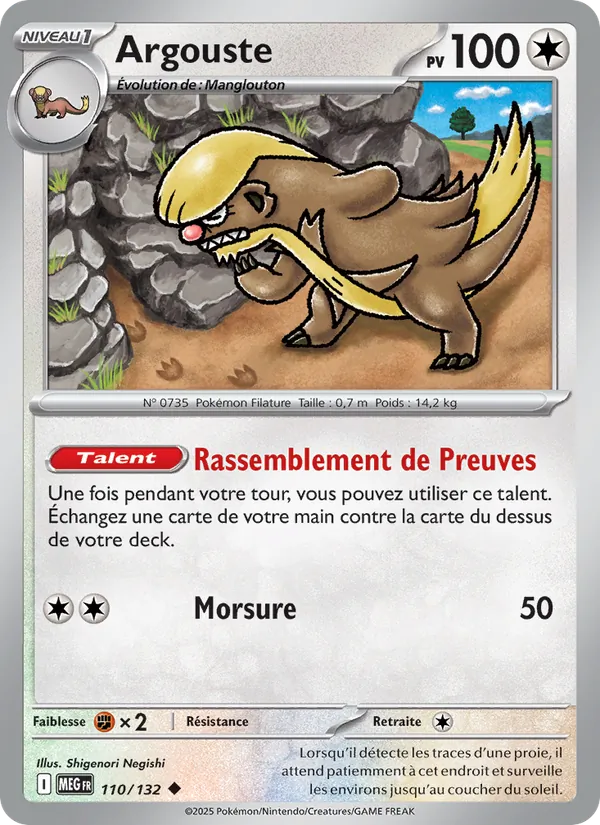 Argouste Méga-Évolution 110/132