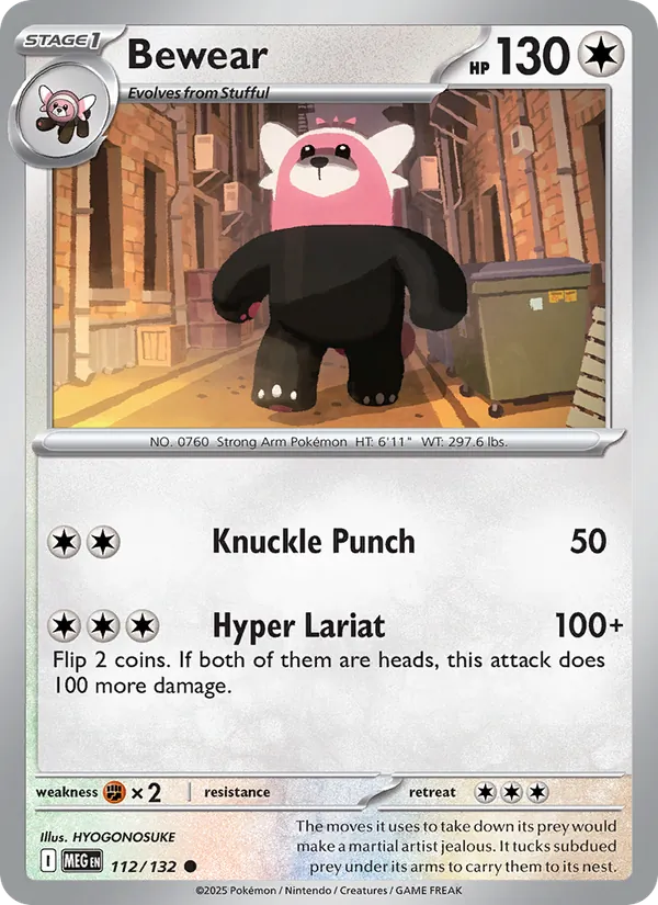 Bewear Mega Evolution 112/132