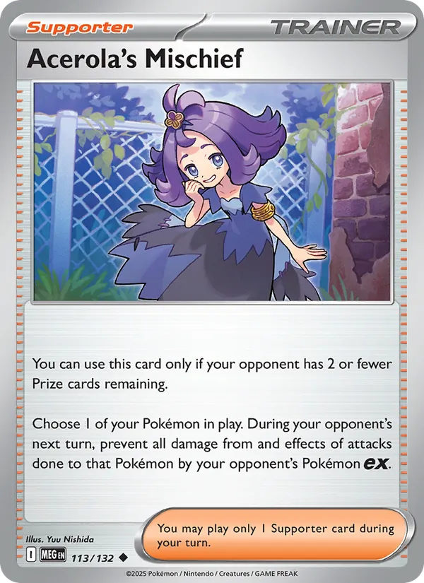 Acerola's Mischief Mega Evolution 113/132