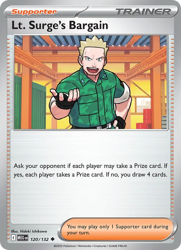 Lt. Surge's Bargain Mega Evolution 120/132
