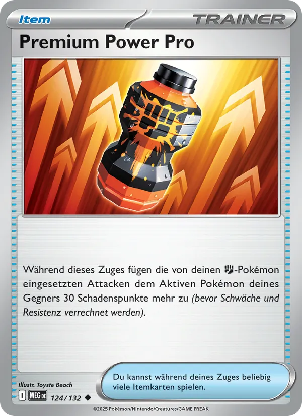 Premium Power Pro Mega-Entwicklung 124/132