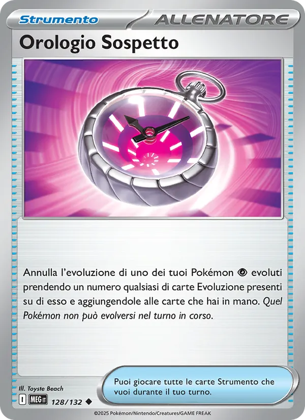 Orologio Sospetto Megaevoluzione 128/132