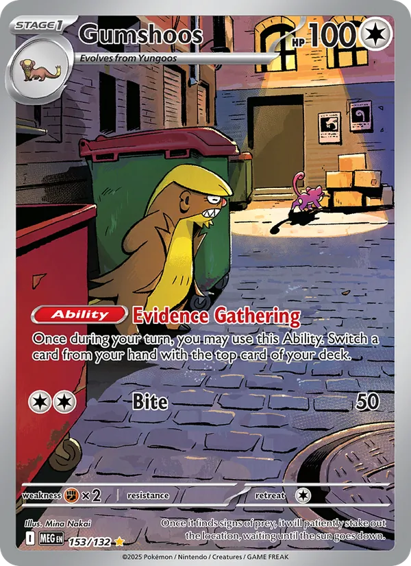 Gumshoos Mega Evolution 153/132