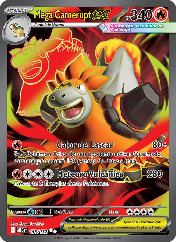 Mega Camerupt ex Megaevolução 156/132