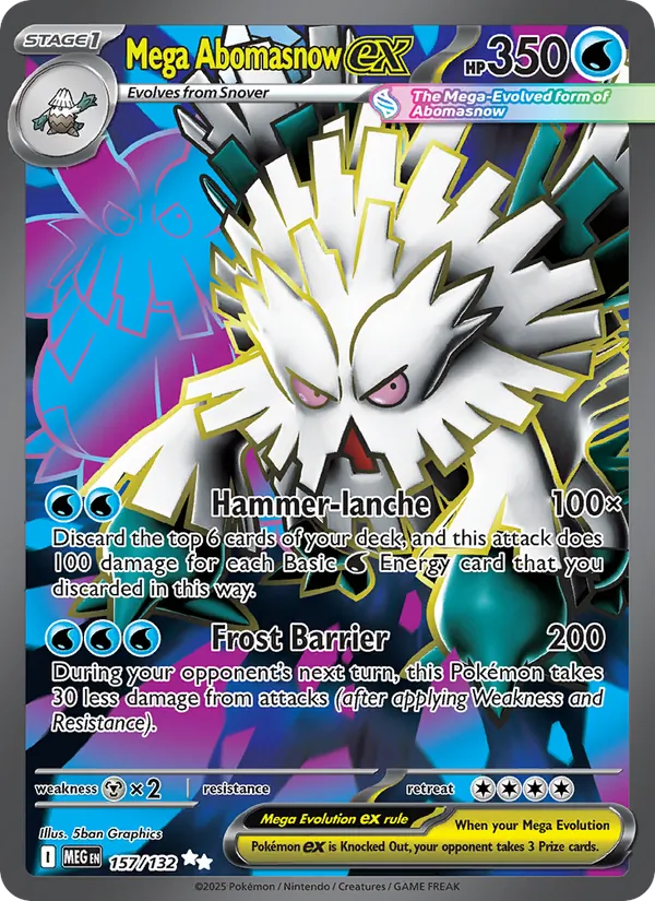 Mega Abomasnow ex Mega Evolution 157/132