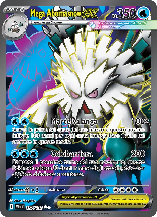 Mega Abomasnow-ex Megaevoluzione 157/132