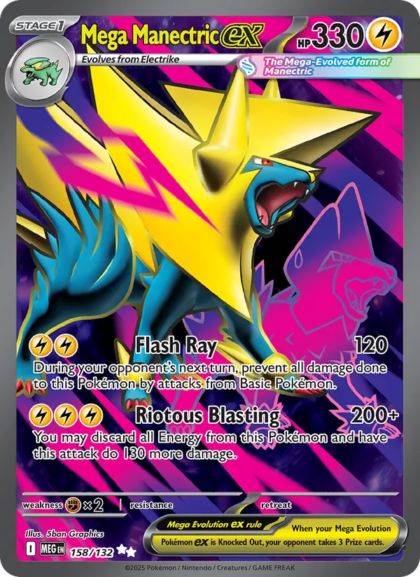 Mega Manectric ex Mega Evolution 158/132