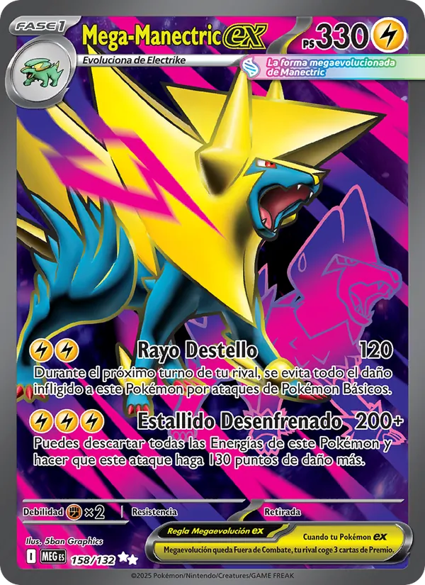 Mega-Manectric ex Megaevolución 158/132