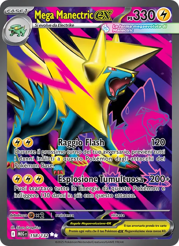 Mega Manectric-ex Megaevoluzione 158/132