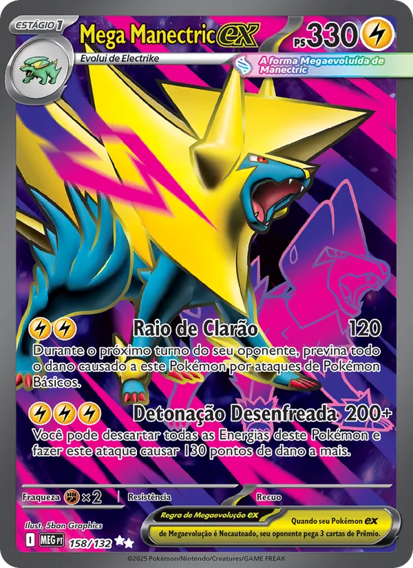 Mega Manectric ex Megaevolução 158/132