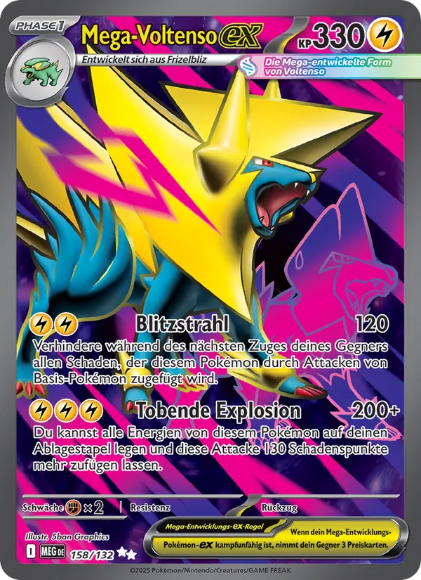 Mega Voltenso-ex Mega-Entwicklung 158/132