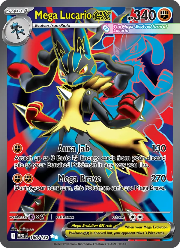 Mega Lucario ex Mega Evolution 160/132