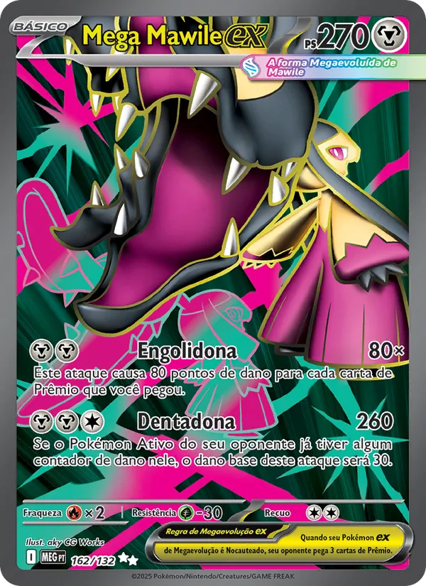 Mega Mawile ex Megaevolução 162/132