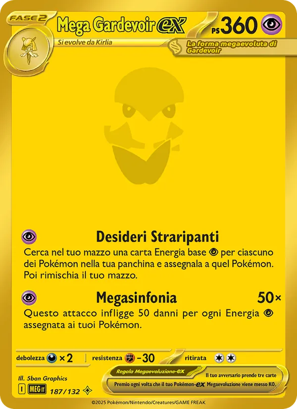 Mega Gardevoir-ex Megaevoluzione 187/132