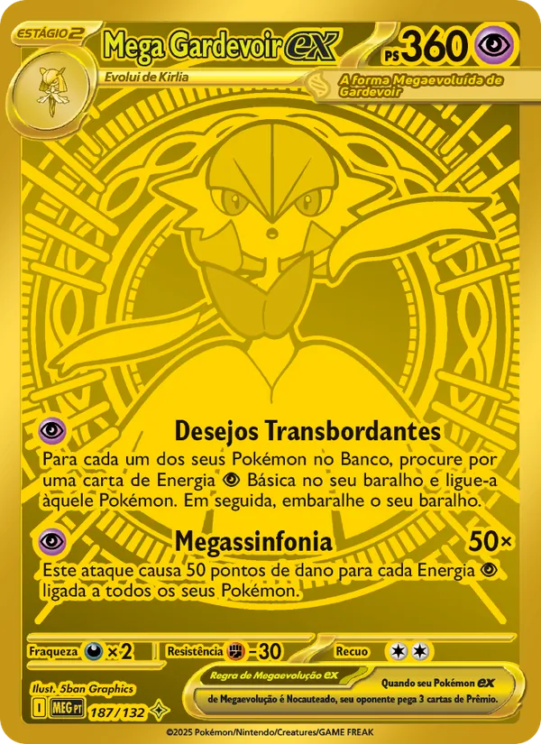 Mega Gardevoir ex Megaevolução 187/132